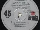 U2 -CON O SIN TI -RARE ARGENTINA 7 INCH PROMO