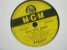 RECORD 78 10'' MARILYN MONROE BYE BYE BABY Brazilian Pressing 843