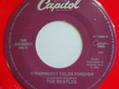 BEATLES 45RPM JUKEBOX RED VINYL STRAWBERRY FIELDS FOREVER - PENNY LANE - NOS