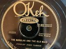 Okeh 45259 Fiddlin' John Carson BURGLAR AND OLD MAID 1928 Country 78 rpm V+