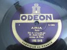 RARE NM 78rpm ANDRE LEVY BACH SAINT-SAËNS ODEON 166046 FRANCE