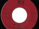 Rare Garage-The Fabulous Bachelors on Rick 2334-Not Like She/Walking The Dog