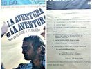 JOHNNY HALLYDAY - L'AVENTURE C'EST L'AVENTURE - RARE BACKCOVER - URUGUAY