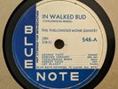 Jazz 78 RPM THELONIOUS MONK QUINTET - In Walked Bud/Epistrophy BLUE NOTE 548 E-