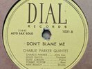 78 RPM CHARLIE PARKER QUINTET - Scrapple From The Apple DIAL 1021 E- MILES DAVIS