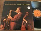 JOHN COLTRANE-MEDITATIONS LP-PHAROAH SANDERS-IMPULSE-STEREO-A 9110-RVG-65 ORIG