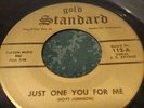 RARE rockabilly garage the CAVEMEN just one you for me 45 Record gold standard