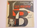 vinyl record LP Les Brown Signed Autograph Sentimental Journey CL649 Orchestra