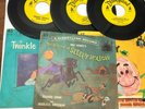 3 Disneyland Record Sleepy, Twinkle, Humpty Dumpty 45 RPM