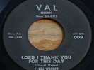 Clara Warner -Lord I Thank You For This Day- Gospel 45 on Val - Hear