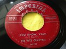 1954 R&B 45 : Pee Wee Crayton   I Need Your Love   You Know, Yeah   Imperial