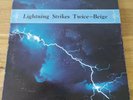 Beige Lightning Strikes Twice LP Orig 1982 Funk Soul R&B Disco Rarity