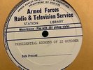 AFRTS President Kennedy CUBAN MISSILE CRISES address 10/22/62 UNFINDABLE  EX