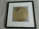 Framed and Signed BAY CITY ROLLERS  Gold FLEXI-DISC 