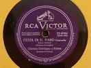 CHAMACO DOMINGUEZ / FIESTA EN EL PIANO / RUMBA DE ORIENTE / 78 RPM RECORD