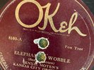 Okeh 8100 Bennie Moten Kansas City Orch ELEPHANT WOBBLE   JAZZ 78 rpm 1924 V+