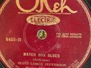 Okeh 8455 Blind Lemon Jefferson MATCH BOX BLUES  Blues 1927 78 rpm  VV- to V+