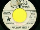 FREDDIE WILLIAMS  I Just Can't Believe It / Name In Lights  PROMO  Hear 