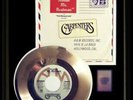 THE CARPENTERS PLEASE MR. POSTMAN 45 RPM GOLD METALIZED RECORD RARE NON RIAA