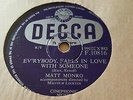 MATT MONRO EVERYBODY FALLS IN LOVE WITH SOMEONE & OUT OF SIGHT DECCA F10816