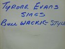 LP REGGAE / TYRONE EVANS SINGS BULL WACKIE STYLE / WACKIE'S
