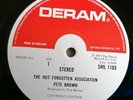 Pete Brown LP The not forgotten association UK Deram 1st Press NICE COPY &SIGNED