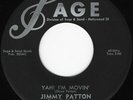 JIMMY PATTON Yah I'm Movin' Sage 261 Rockabilly Original 1st VG++ Plays Great