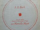 MARCELLE MEYER BACH CONCERTO ITALIEN FANT CHROMATIQUE DISCOPH DF 13 VG+/VG+