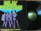 Billy Preston That's The Way God Planned It LP Apple UK 1969 VG+