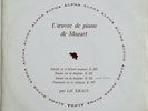 MOZART Piano Works/Sonatas LILI KRAUS Alpha DB 115 French LP RARE