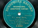 78rpm MOROZOV Russian Old Believers Church choir God With Us RARE ZONOPHONE 1908