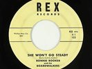 Doo-Wop Teen 45 - Ronnie Booker & Boardwalkers - She Won't Go Steady - Rex - mp3