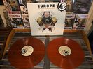 EUROPE ALMOST UNPLUGGED *FLAWED* ORANGE VINYL LP 150/1000 BON JOVI POSION DOKKEN
