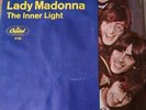 THE BEATLES THE INNER LIGHT LADY MADONNA 45 PIC SLEEVE PICTURE & Fan Club Letter