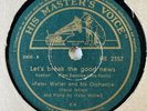 FATS WALLER & HIS RHYTHM - ‘LET’S BREAK THE GOOD NEWS’ SWISS HMV, UNISSUED UK