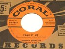 Johnny Burnette Tear It Up You're Undecided OG 1956 Rockabilly 45 Coral 61651