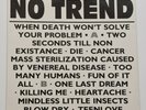 No Trend - When Death Won't Solve Your Problem 1985 Vinyl WSP 05
