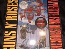 GUNS N' ROSES = APPETITE FOR DESTRUCTION 1987 BANNED SLEEVE VINYL LP + INNER