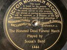 Victor Monarch 78 Rpm 3244 Sousa’s Band THE HONORED DEAD FUNERAL MARCH