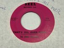 The Jones Brothers That's All Over Baby / Without Your Love 45 Seel RARE SOUL EX