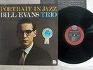 BILL EVANS TRIO PORTRAIT IN JAZZ RIVERSIDE MW 2062 Japan VINYL LP