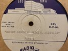 16” Radio Transcription The Robert Benchley Program Pt1&2 “SPECIAL AUDITION”