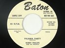 Rockabilly/R&B 45 - Bobby Phillips/Noble Watts - Pajama Party - Baton - mp3