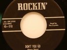 The Crystals Don't You Go / My Girl 45 EX+ 1953 Doo-Wop R&B Rockin'