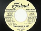 R&B Jump Blues 45 - Jimmy Nolen - Can't Stand You No More - Federal - mp3 - rare