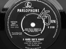 The Beatles - A Hard Day's Night - UK 1964 1st Press Parlophone 45 MINT -