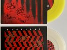 BLOSSOMS 2x7” VINYL SINGLE BOTH SIGNED BLOW YELLOW + CUT ME AND I’LL BLEED CLEAR
