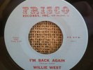 Willie West Rare Soul 45 Lost Love / I'm Back Again Frisco Records New Orleans