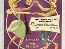 1958 Kingsley Pop Records Margaret Becker Left Right Flexi Picture Disc Vinyl