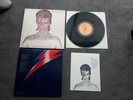 DAVID BOWIE Aladdin Sane UK 1st press 3T/3T vinyl LP EX+/VG inc Fan club booklet